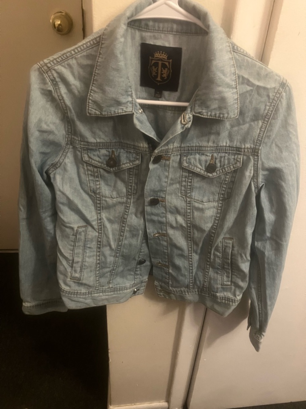 Talbots Light Wash Blue Denim Jean Jacket